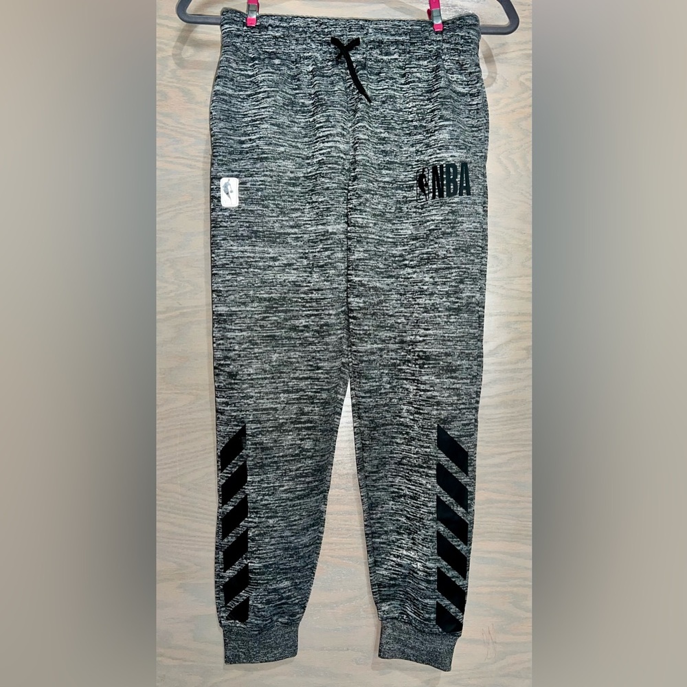 NBA Kids Charcoal and Black Sweatpants